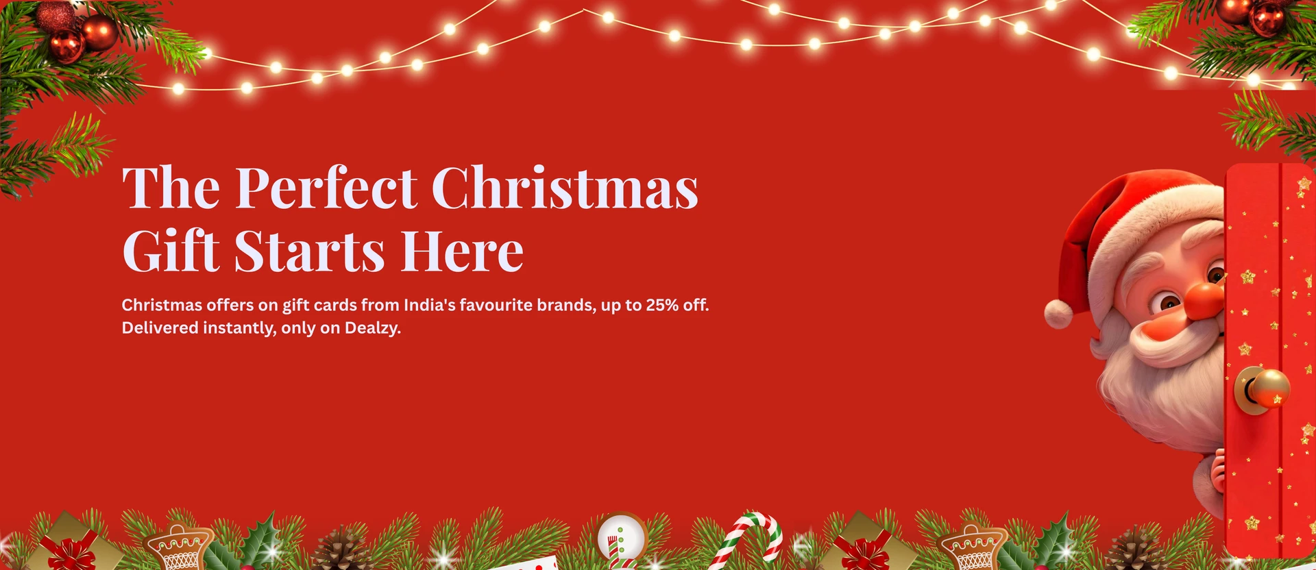The perfect christmas gift starts here — Christmas gift cards 2026, delivered instantly on Dealzy.